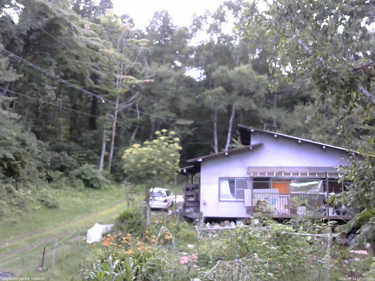 長野県菅平高原 ゆたか山荘 西側(坂上) 2026/08/14 17:15
