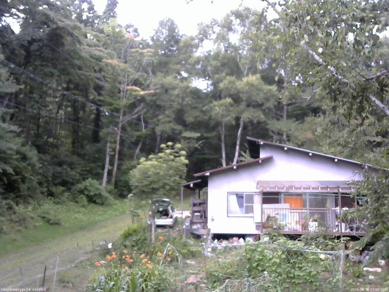 長野県菅平高原 ゆたか山荘 西側(坂上) 2026/08/18 17:00