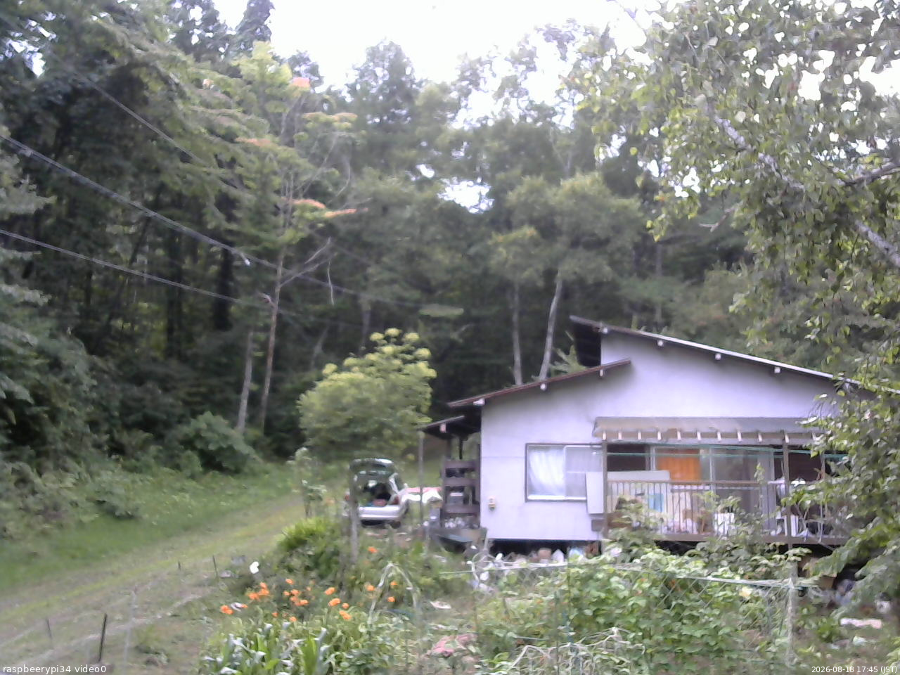 長野県菅平高原 ゆたか山荘 西側(坂上) 2026/08/18 17:45