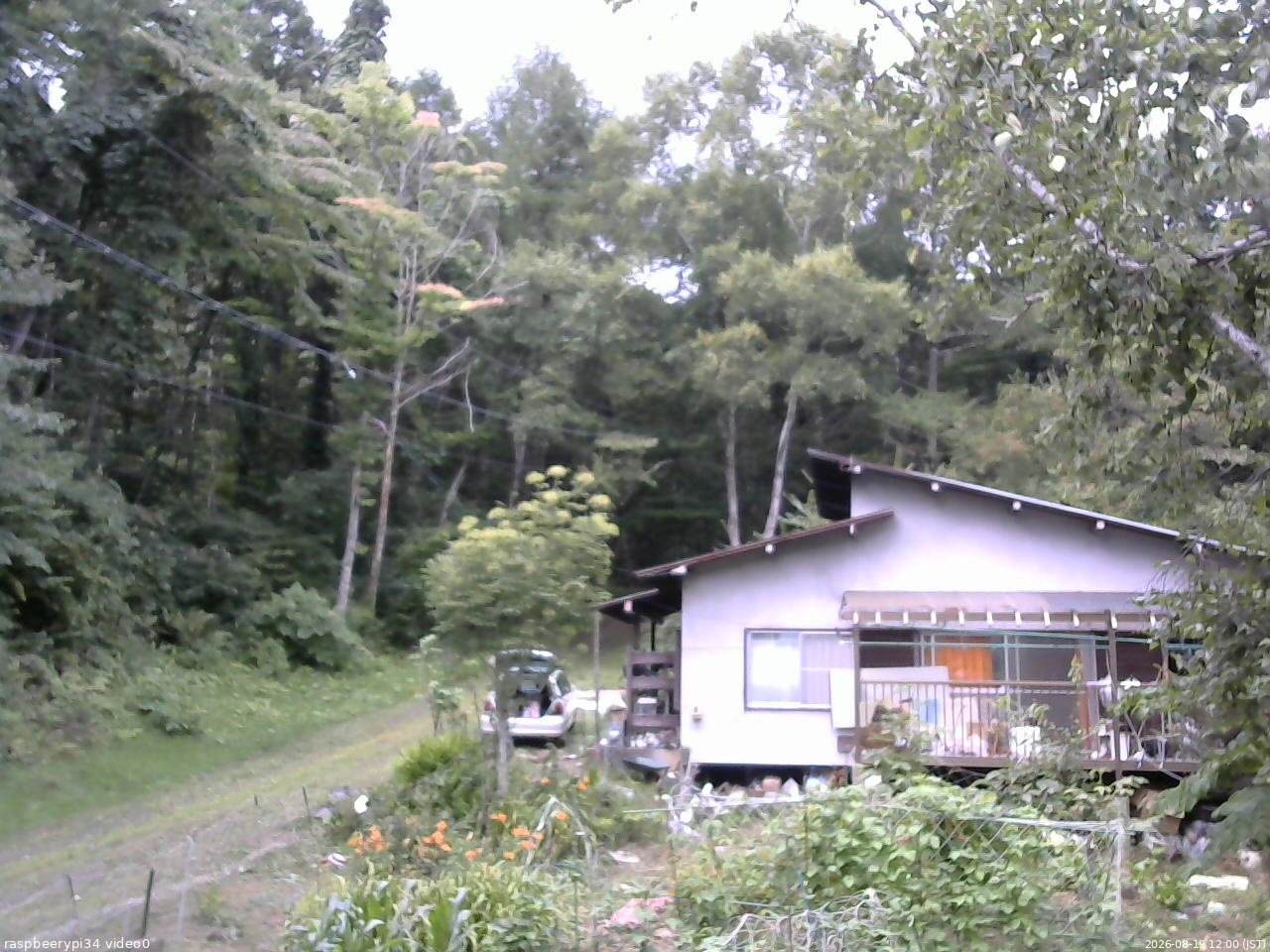 長野県菅平高原 ゆたか山荘 西側(坂上) 2026/08/19 12:00