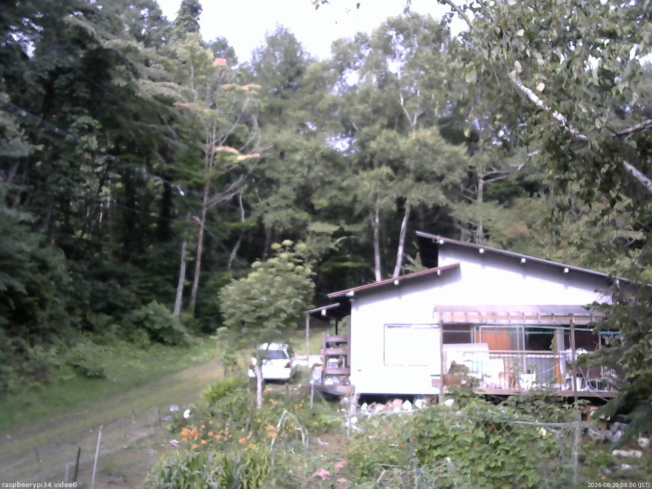 長野県菅平高原 ゆたか山荘 西側(坂上) 2026/08/20 08:00