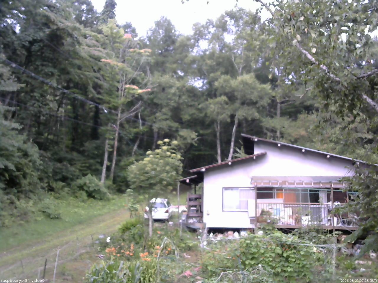 長野県菅平高原 ゆたか山荘 西側(坂上) 2026/08/21 07:15