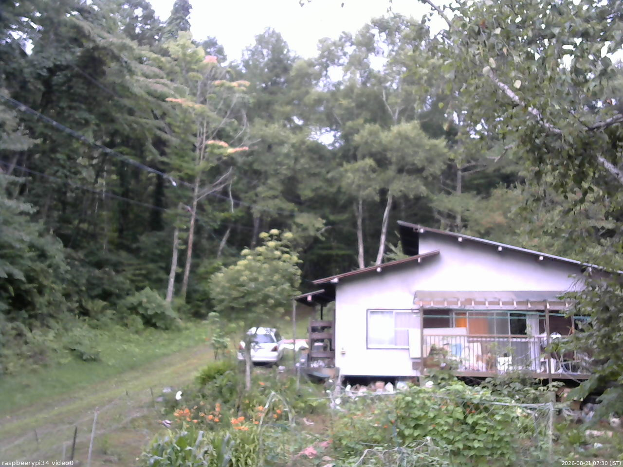 長野県菅平高原 ゆたか山荘 西側(坂上) 2026/08/21 07:30