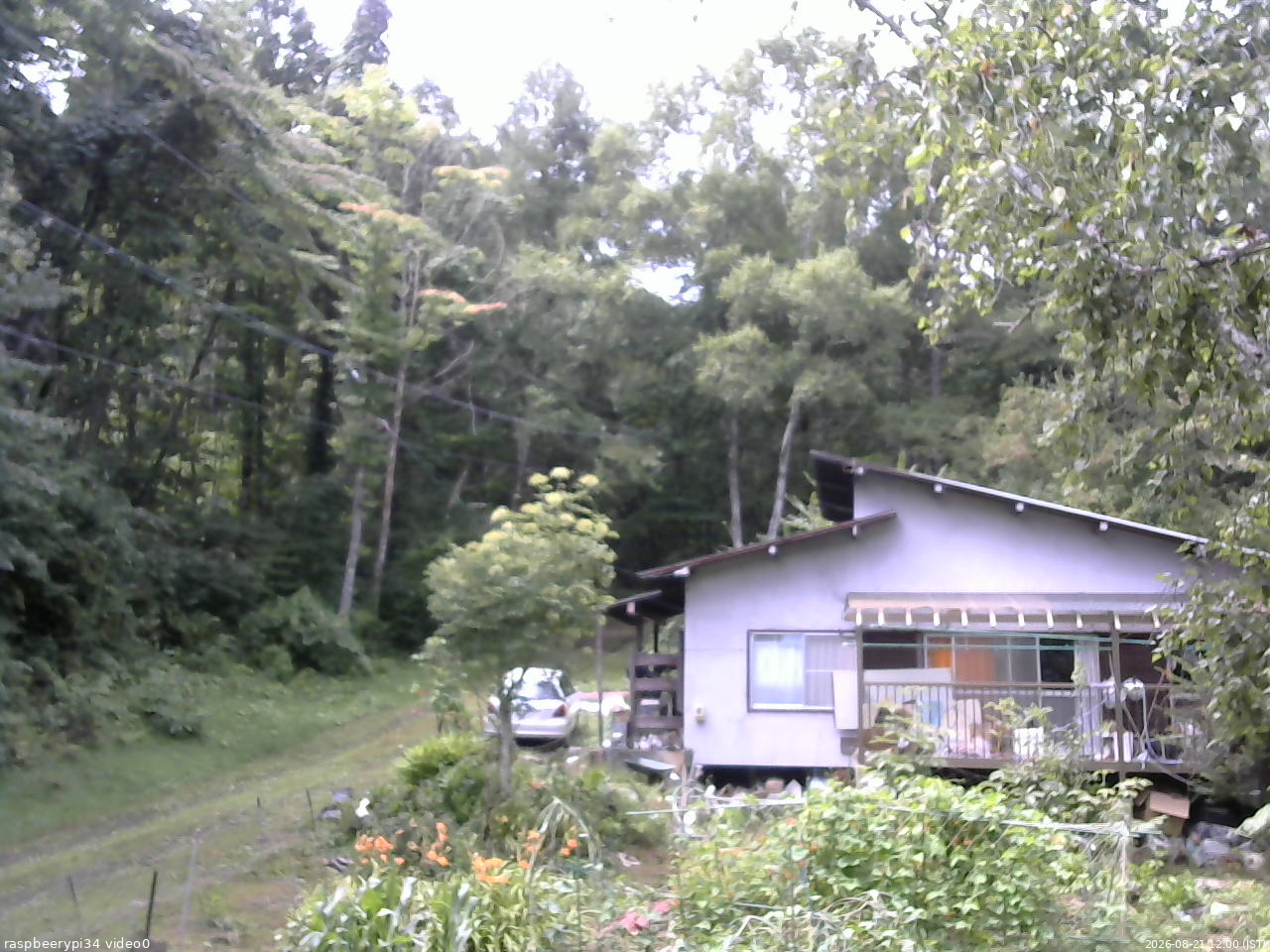 長野県菅平高原 ゆたか山荘 西側(坂上) 2026/08/21 12:00