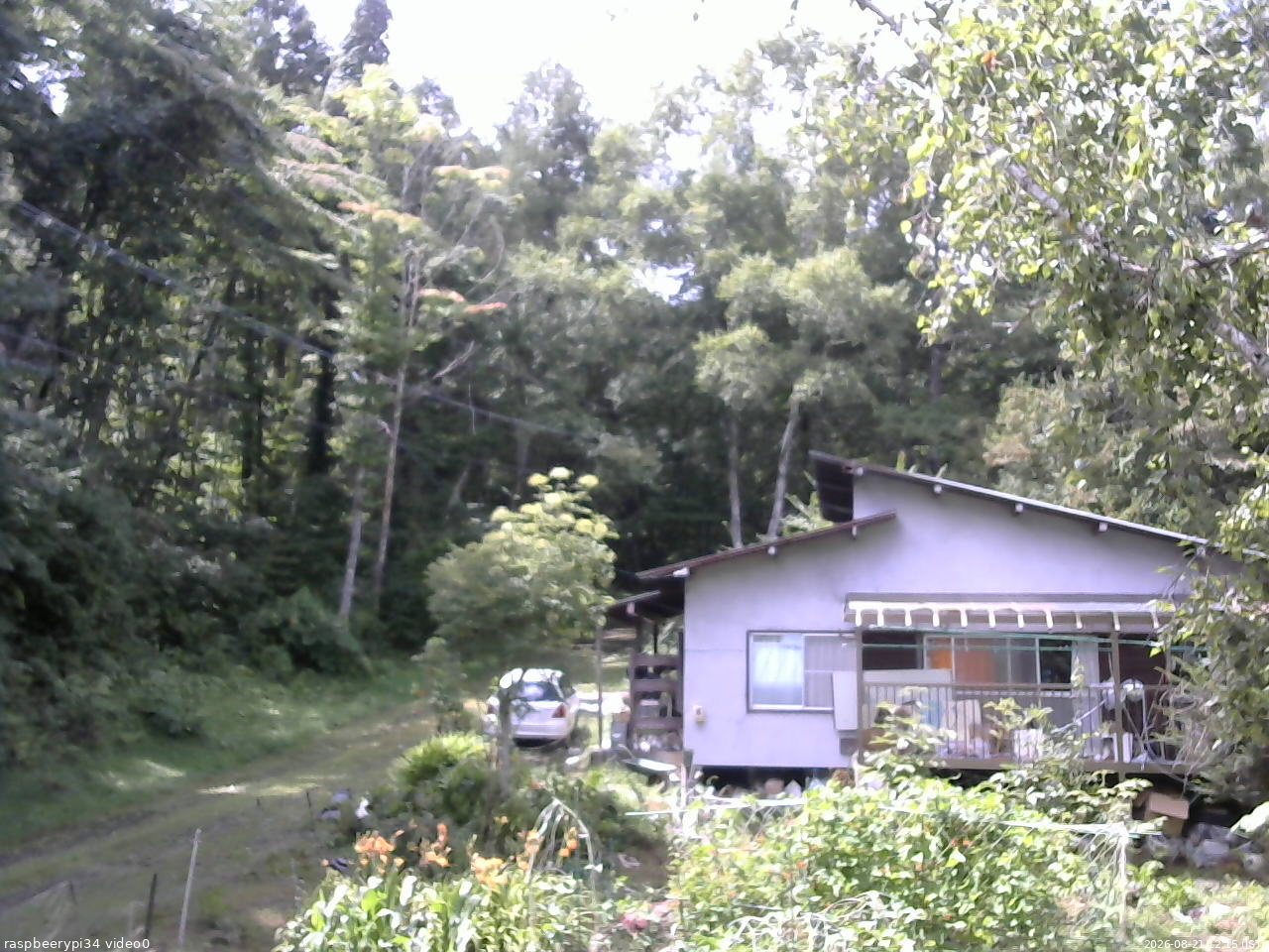 長野県菅平高原 ゆたか山荘 西側(坂上) 2026/08/21 12:15