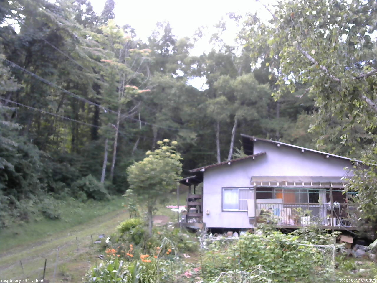 長野県菅平高原 ゆたか山荘 西側(坂上) 2026/08/21 13:45