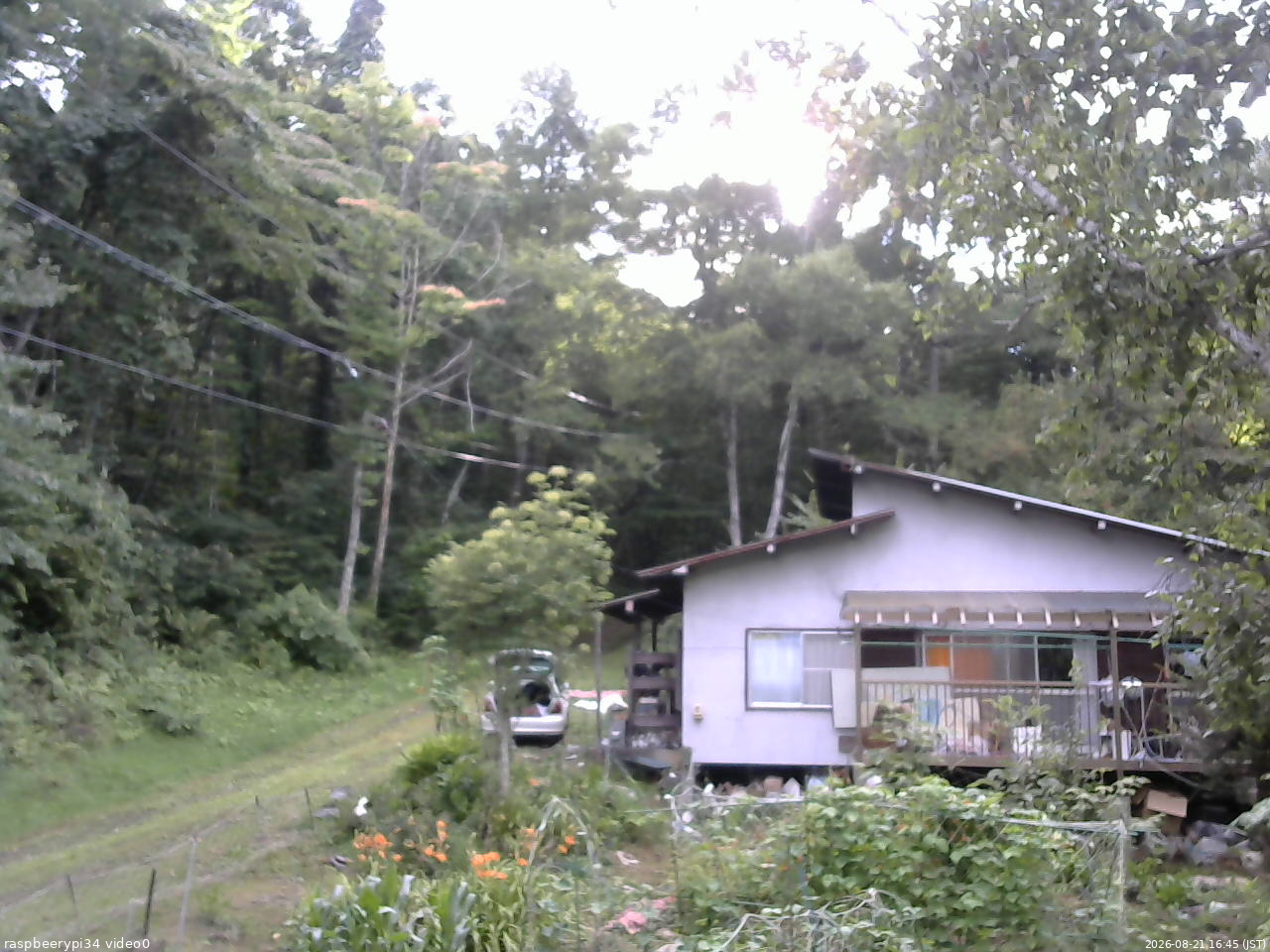 長野県菅平高原 ゆたか山荘 西側(坂上) 2026/08/21 16:45