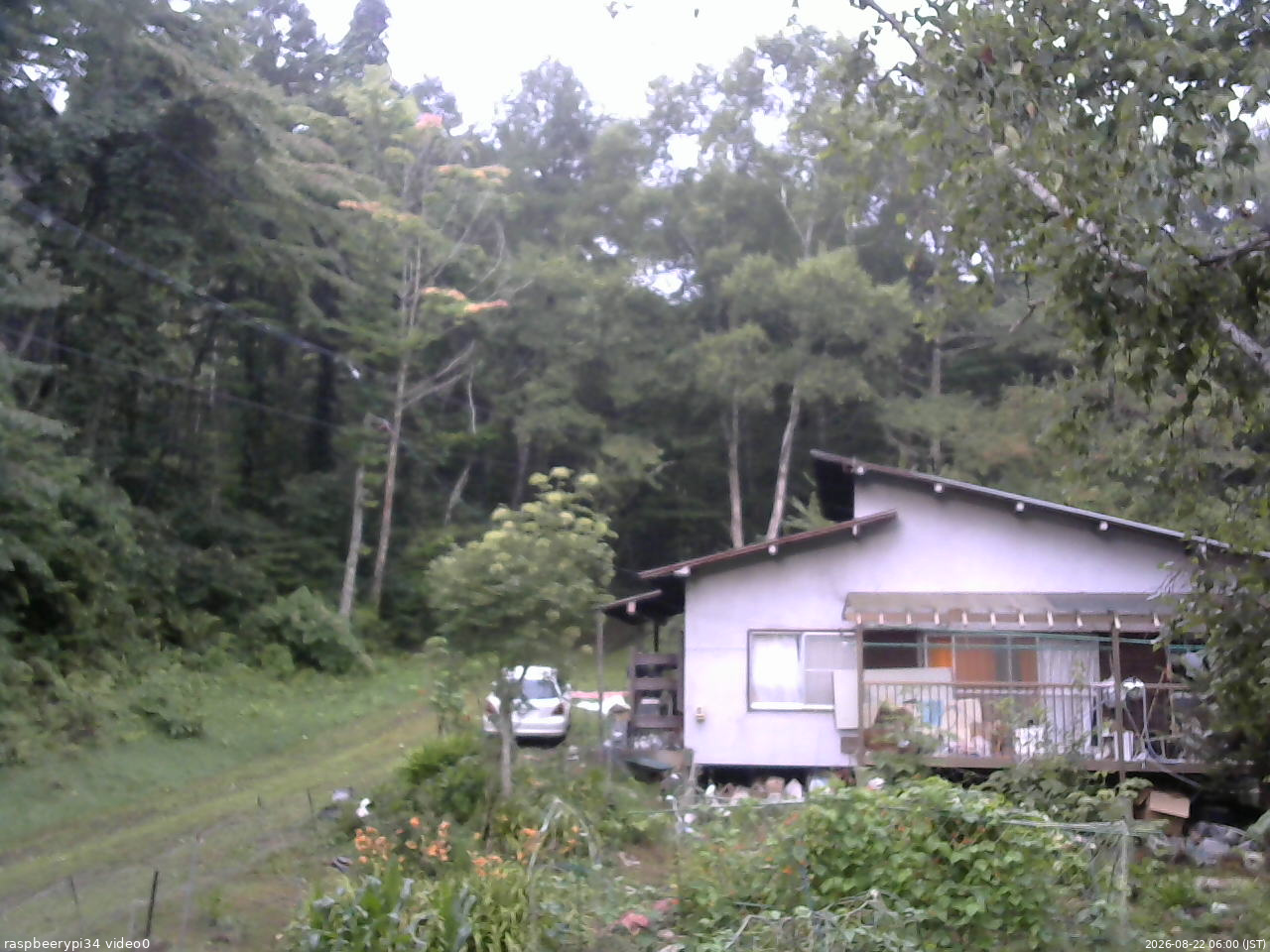 長野県菅平高原 ゆたか山荘 西側(坂上) 2026/08/22 06:00