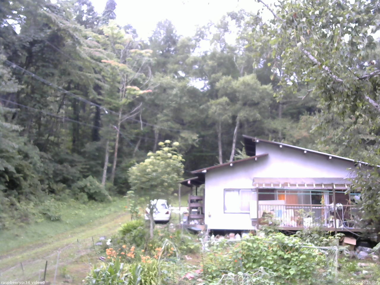 長野県菅平高原 ゆたか山荘 西側(坂上) 2026/08/22 07:15