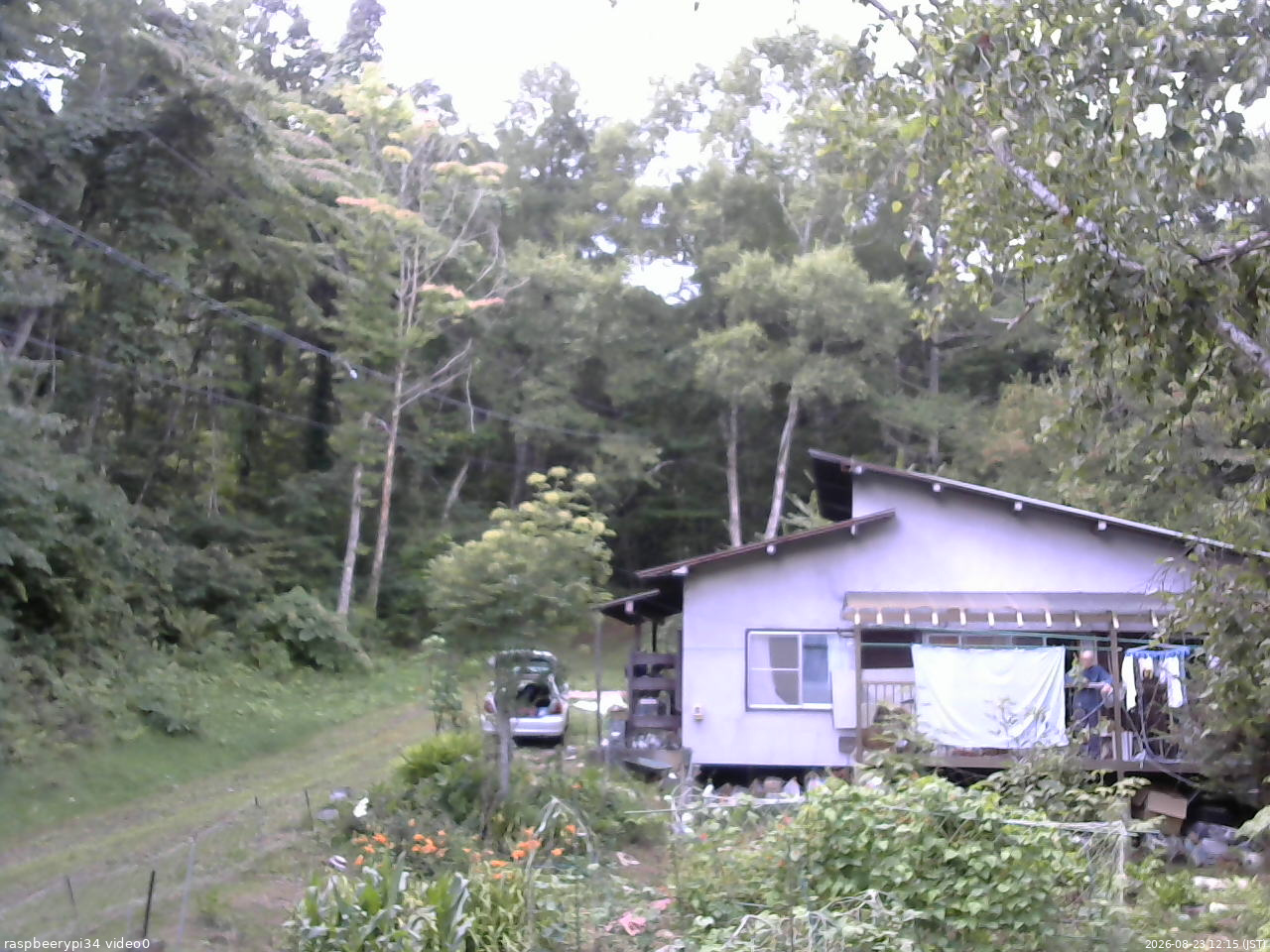 長野県菅平高原 ゆたか山荘 西側(坂上) 2026/08/23 12:15