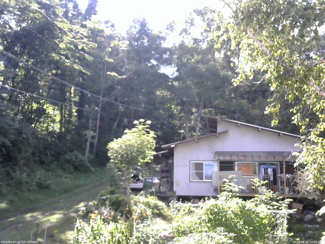 長野県菅平高原 ゆたか山荘 西側(坂上) 2026/08/24 14:45