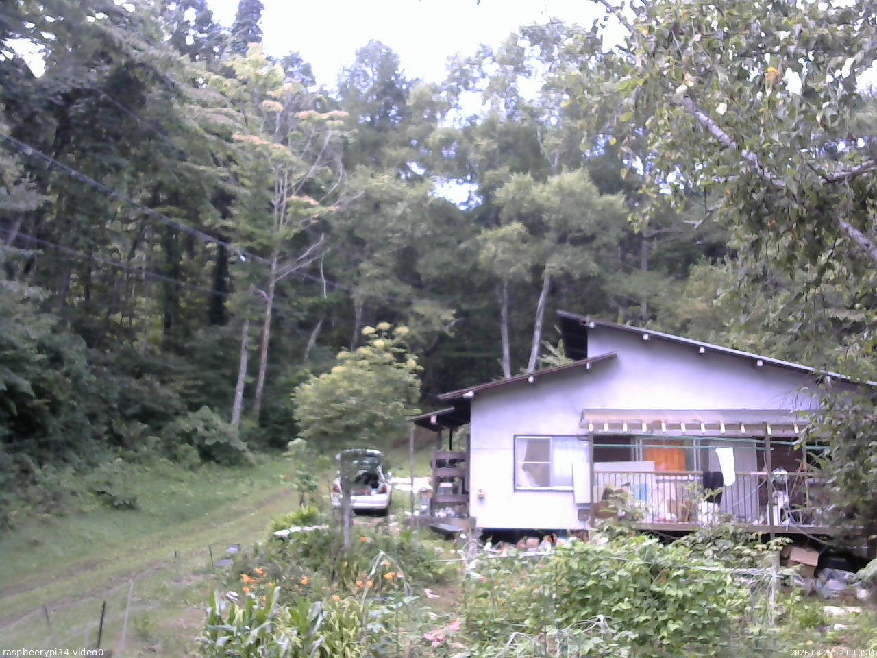 長野県菅平高原 ゆたか山荘 西側(坂上) 2026/08/25 12:00