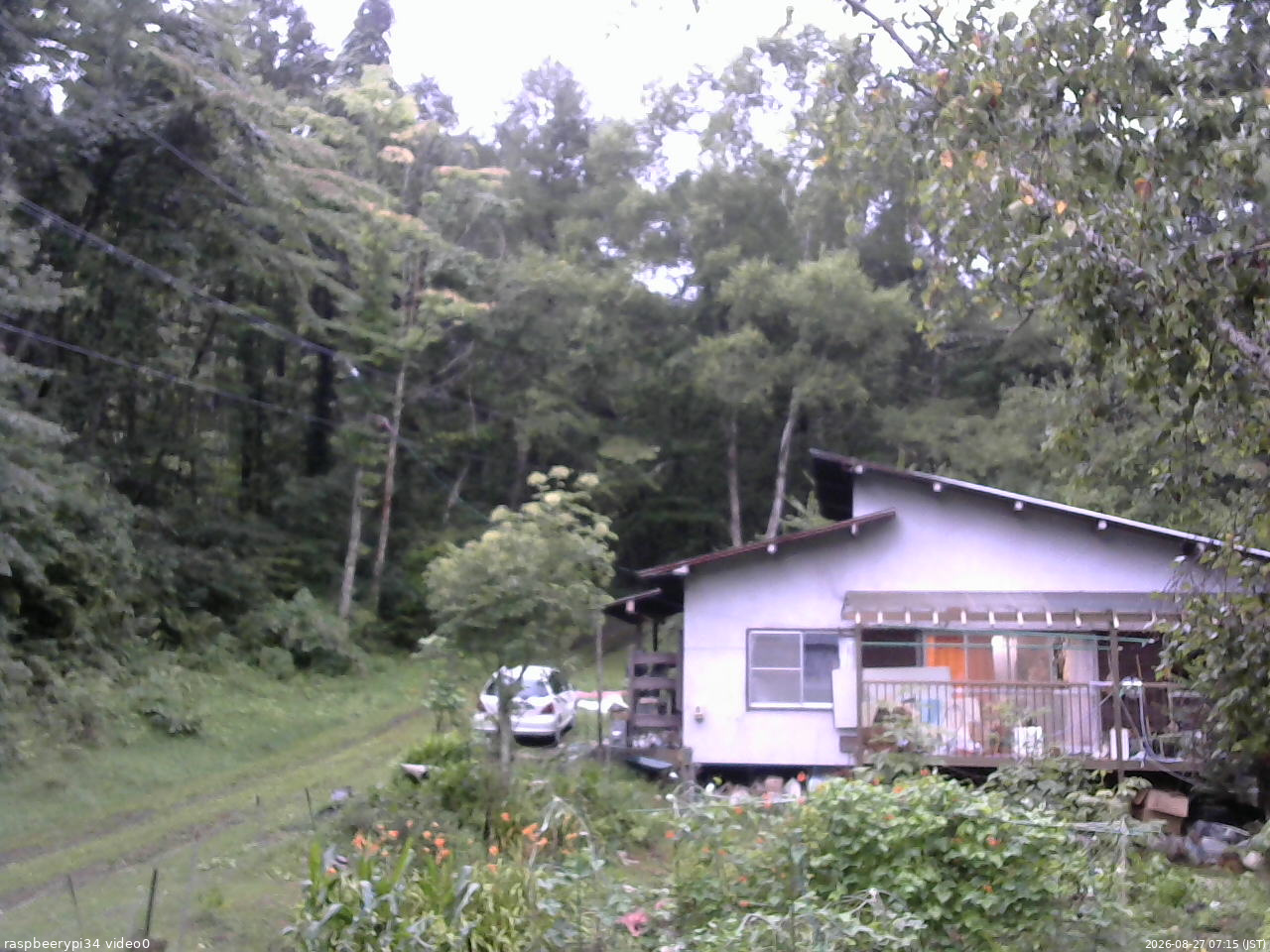 長野県菅平高原 ゆたか山荘 西側(坂上) 2026/08/27 07:15