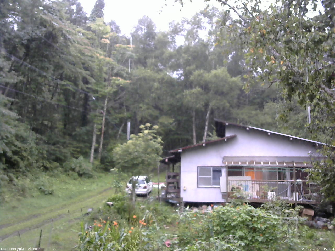 長野県菅平高原 ゆたか山荘 西側(坂上) 2026/08/27 12:45