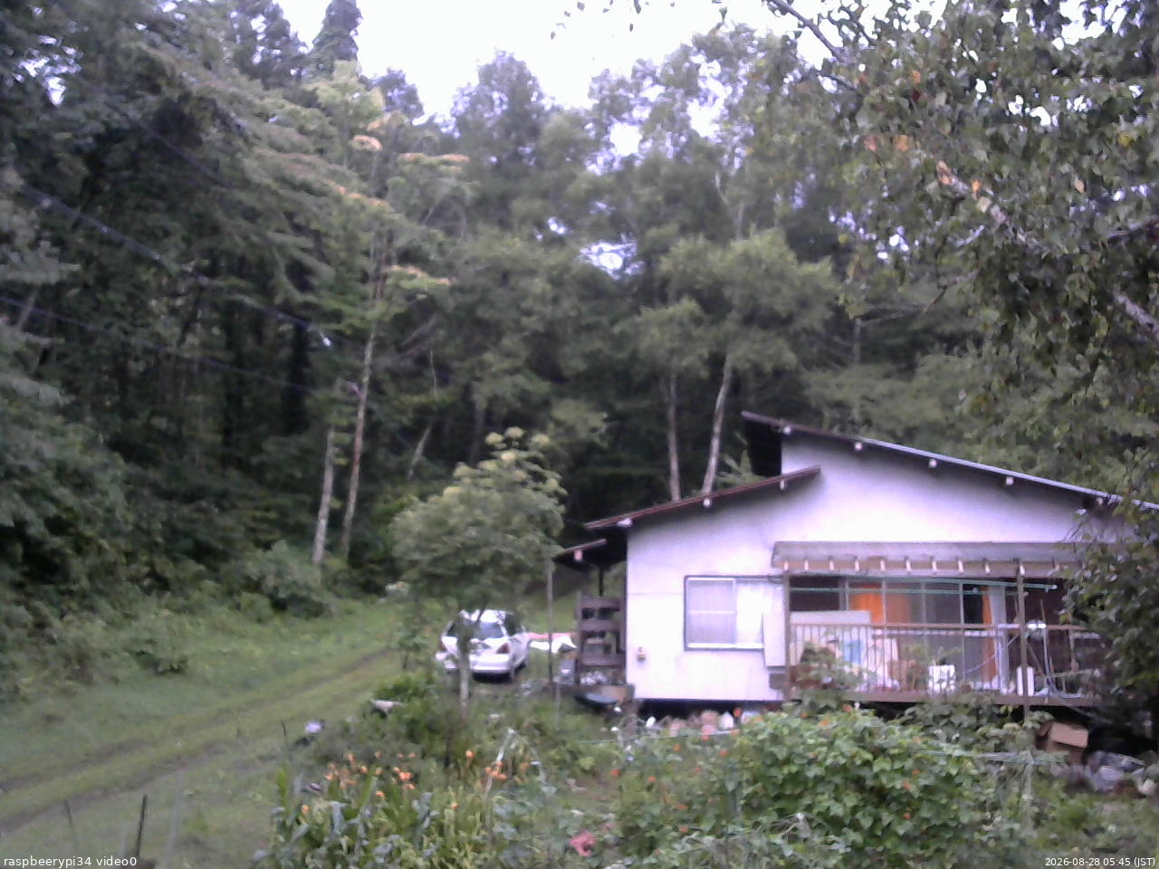長野県菅平高原 ゆたか山荘 西側(坂上) 2026/08/28 05:45