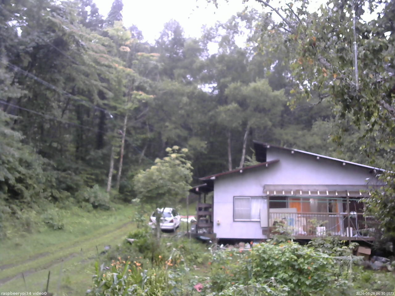 長野県菅平高原 ゆたか山荘 西側(坂上) 2026/08/28 06:30