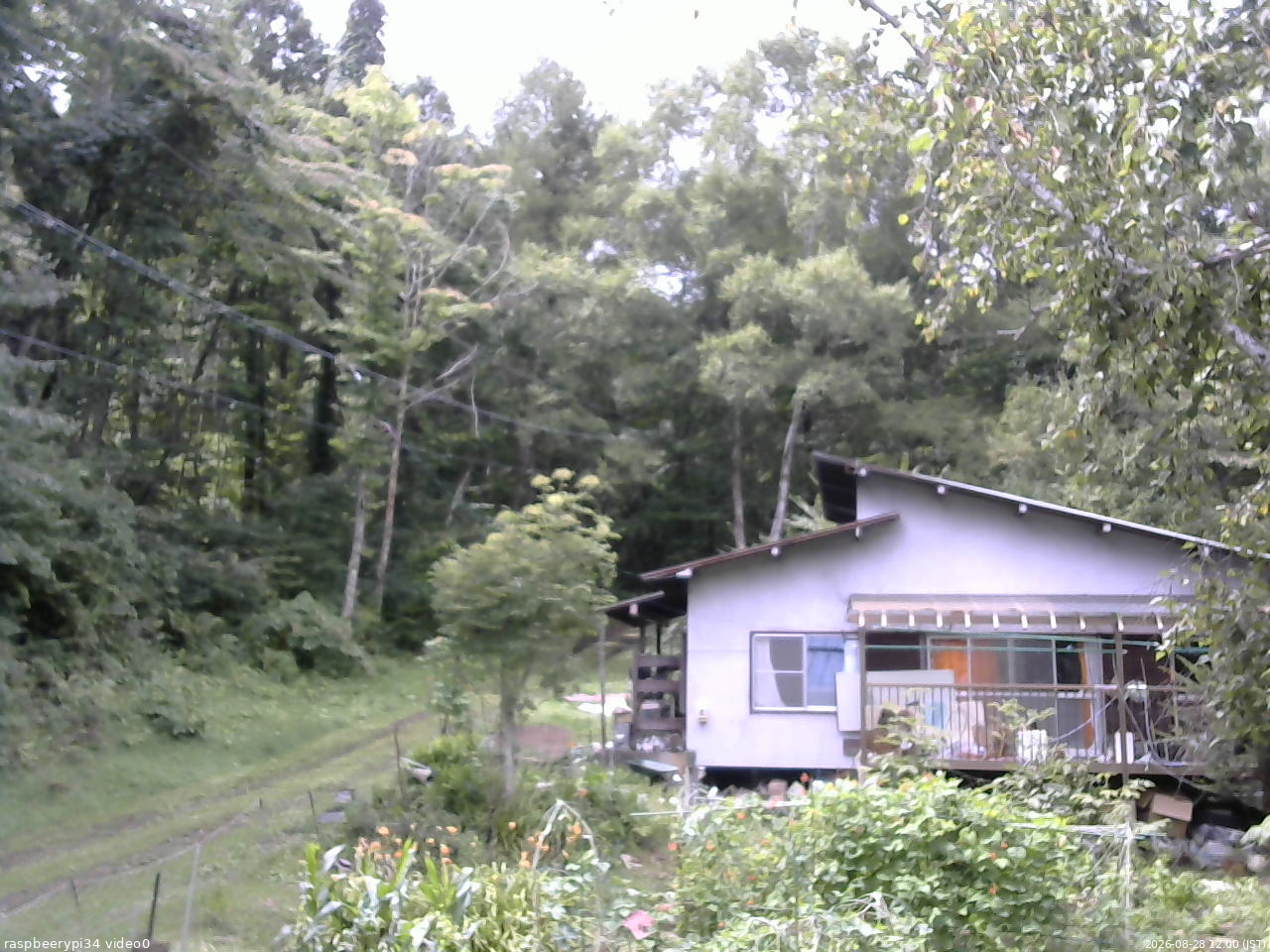 長野県菅平高原 ゆたか山荘 西側(坂上) 2026/08/28 12:00