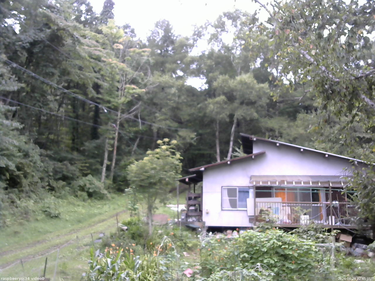 長野県菅平高原 ゆたか山荘 西側(坂上) 2026/08/28 12:45