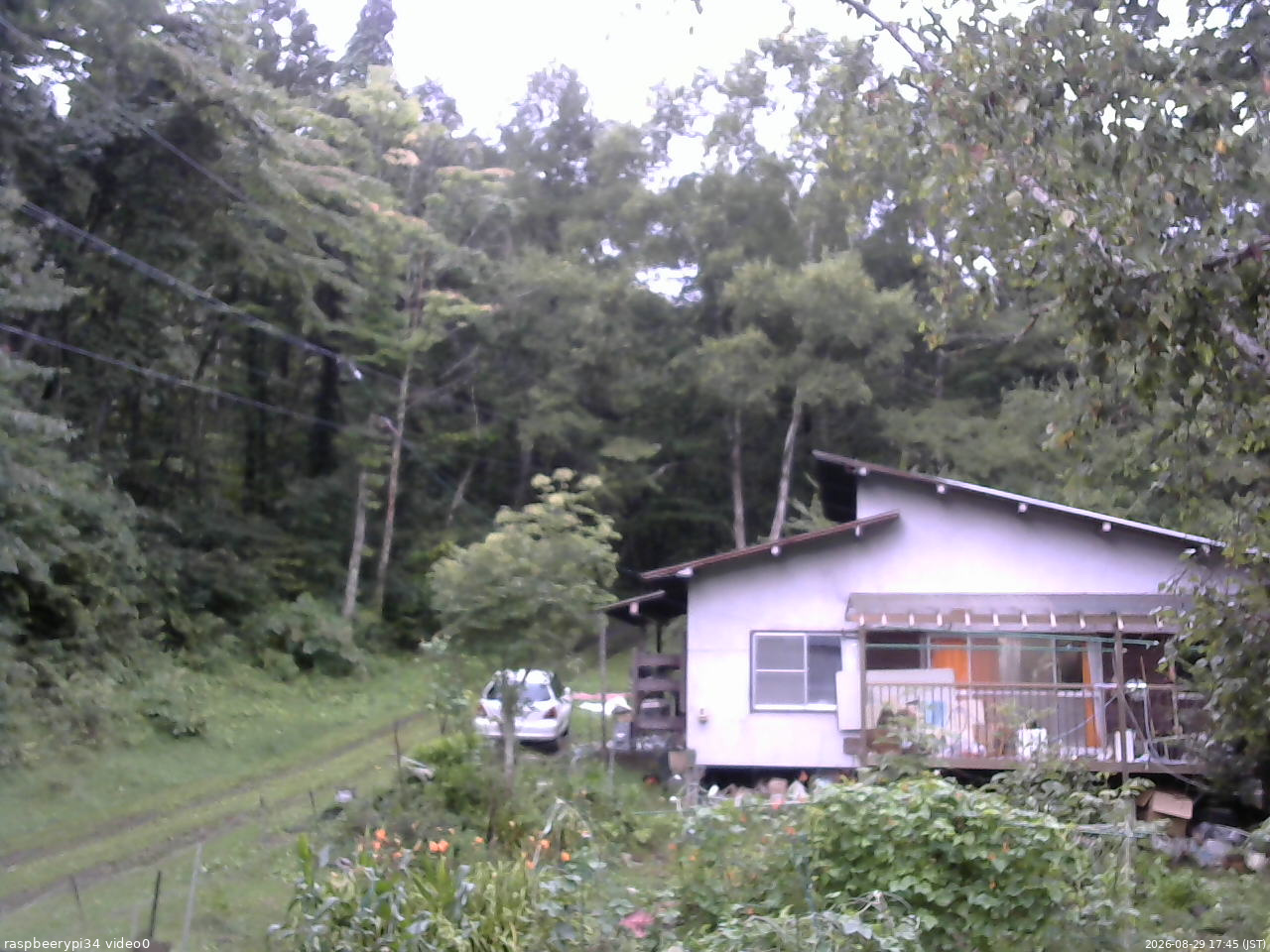 長野県菅平高原 ゆたか山荘 西側(坂上) 2026/08/29 17:45