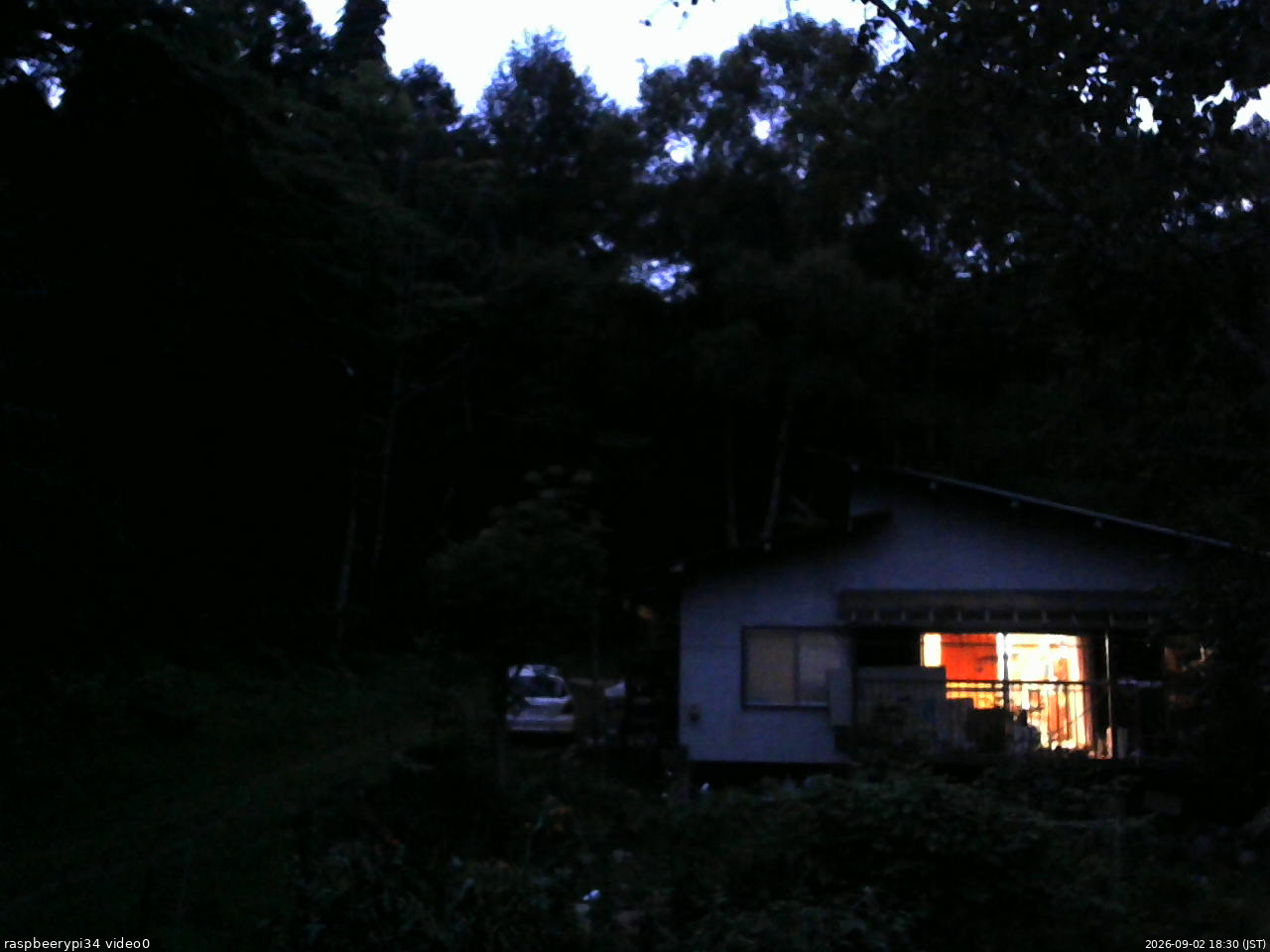長野県菅平高原 ゆたか山荘 西側(坂上) 2026/09/02 18:30