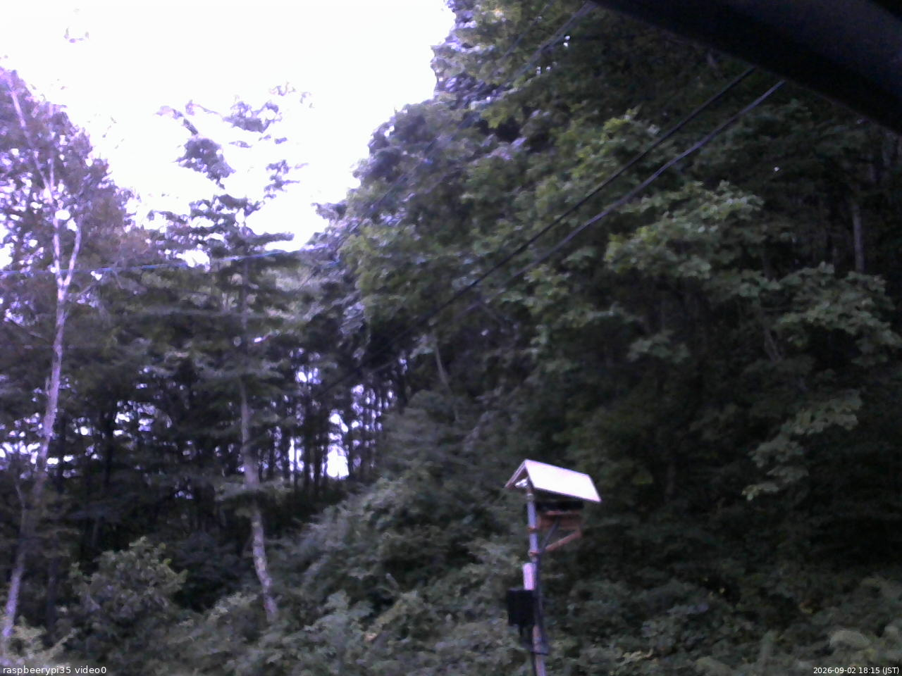 長野県菅平高原 ゆたか山荘 温度計 2026/09/02 18:15