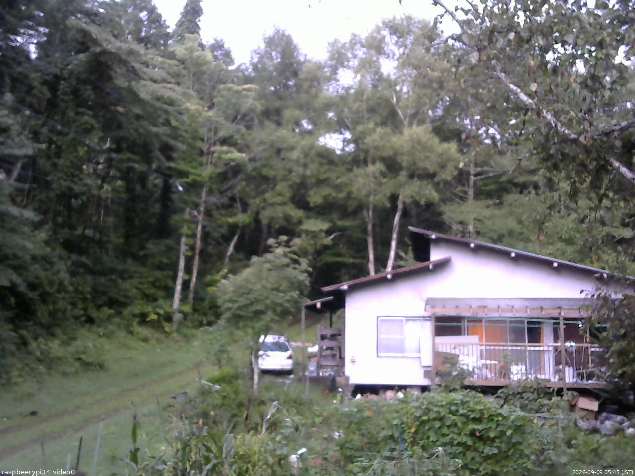 長野県菅平高原 ゆたか山荘 西側(坂上) 2026/09/09 05:45