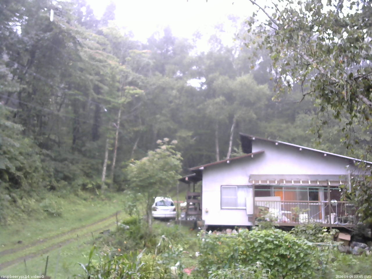 長野県菅平高原 ゆたか山荘 西側(坂上) 2026/09/09 12:45