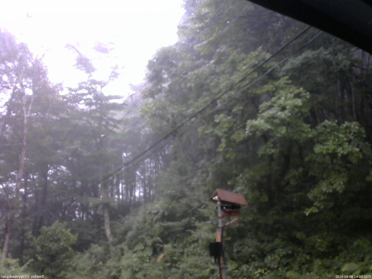 長野県菅平高原 ゆたか山荘 温度計 2026/09/09 14:00