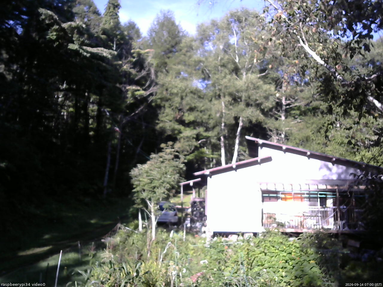 長野県菅平高原 ゆたか山荘 西側(坂上) 2026/09/14 07:00