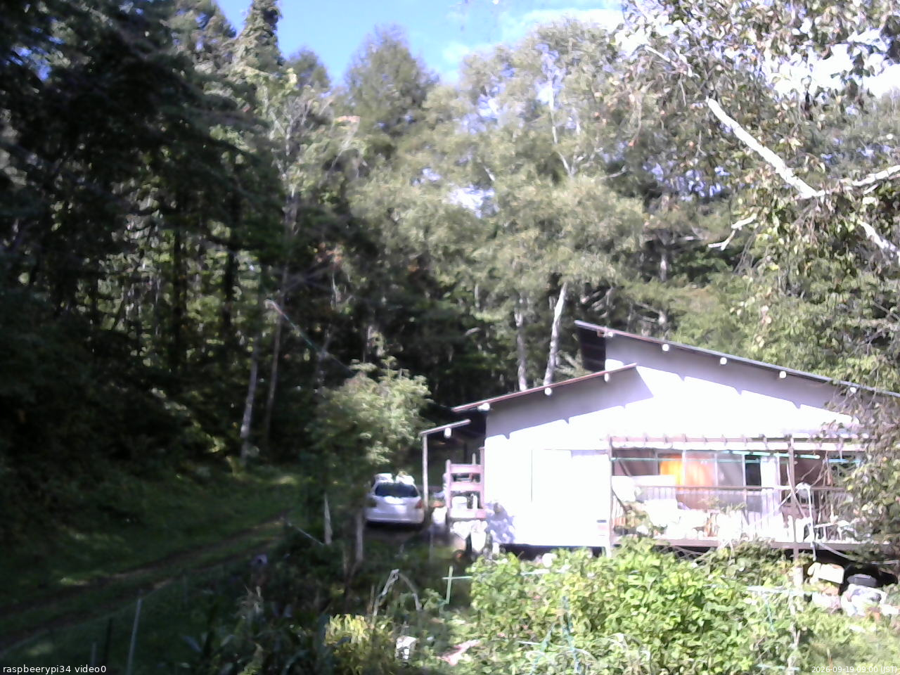 長野県菅平高原 ゆたか山荘 西側(坂上) 2026/09/19 09:00